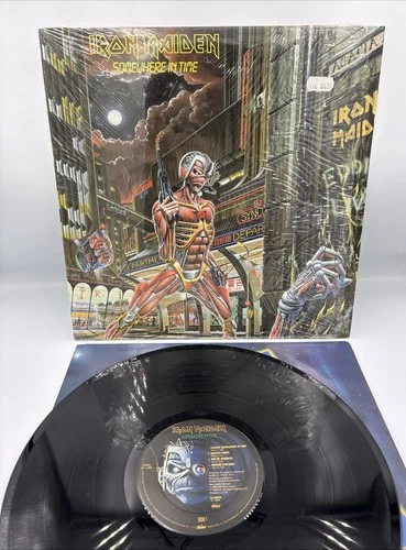 IRON MAIDEN ~Somewhere In Time Vinyl LP Record Album 1986 Capitol SJ-12524 Clean
