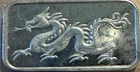 1 Gram Silver Art Bar "The Dragon" .999 Fine Silver