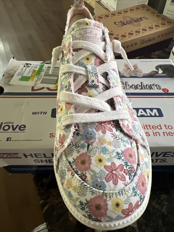 Skechers Bobs espuma viscoelástica para mujer talla 10 delicada floral Foto 4 de 4