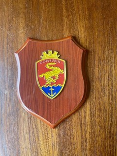 Comsubin Italian Navy Special Operations Unit Wall Plaque 15cm x 12cm Used VGC
