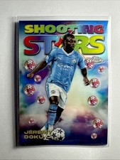 2023-24 Topps Chrome UEFA Jeremy Doku Shooting Stars #98-14 Manchester City