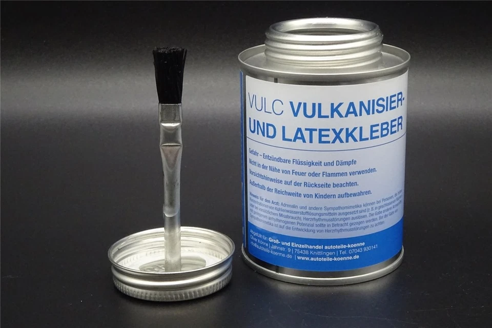 AUTOTEILE-KOENNE Vulkanisierflüssigkeit 250ml Dose SVS Vulc Vulkanisierlösung Latexkleber
