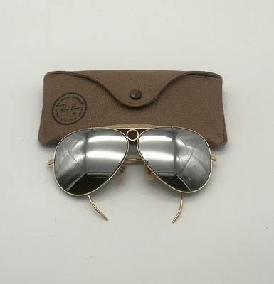 Bausch & Lomb Ray-Ban Sonnenbrille Aviators Shooter Vintage verspiegelte Gläser