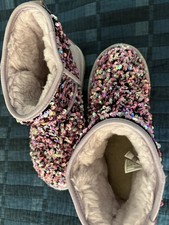 LIGHT USE UGG CLASSIC MINI STELLAR SEQUIN LIL...