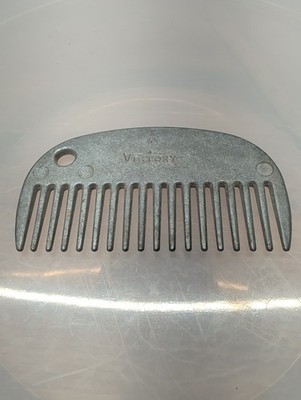 Vintage Victory Aluminum Horse Mane And Tail Comb with Logo 