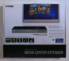 D-Link DSM-750 Media Center Extender, Wireless, HD Video, Remote, Cables, Manual