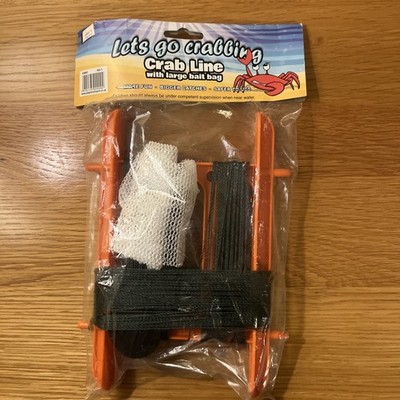 LARGE CRAB HAND LINE WITH ROPE BOOM WEIGHTS BAG CRABBING FAMILY SUMMER FUN