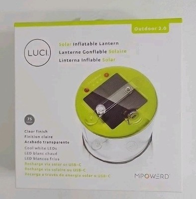 MPOWERD LUCI Pro Outdoor 2.0 Solar Inflatable Light - Mobile Charging - Clear