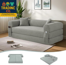 80" Convertible Sofa Bed, No Assembly Modern Boneless Compression Sofa in Box, 3