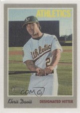 2019 Topps Heritage 1970 Cloth Stickers Khris Davis #13 08ws