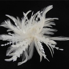 Elegant Twisted Goose Hackle Feather Mount Hat Millinery Fascinator Royal Ascot