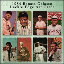1984 Renata Galasso Baseball DECKLE EDGE Art Cards (1-45) / Pick Your Cards