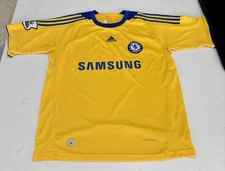 Adidas Chelsea FC 2008-09 Third Soccer Jersey Yellow W Side Patch Size XL