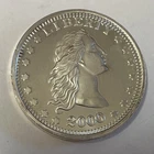 LIBERTY BUST DESIGN 1 ONE TROY OUNCE .999,2000 SILVER Lot 1210