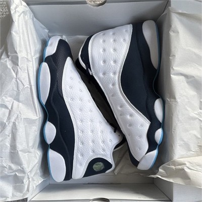 Jordan Air Jordan 13 Retro Obsidian Men White Navy Light Blue 414571-144