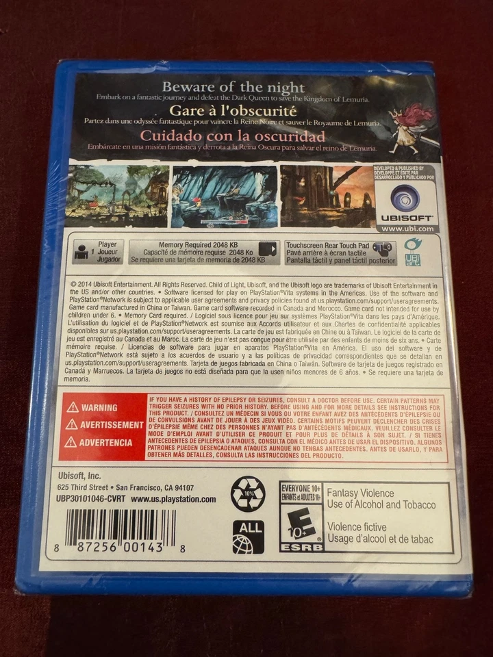 *Read* Child of Light (PS Vita/ PlayStation Vita) Brand New Factory Sealed - Image 2 of 2