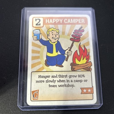 Fallout Series 2 Happy Camper PC12G Gold Back PERK Card