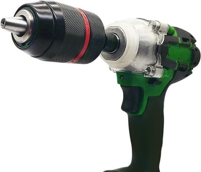 13mm Hand-Tight Self-Locking Drill Chuck with Round & Hex Shank Adapters   4-Pie