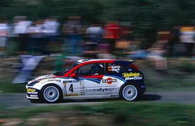 Photo D'époque Rallye WRC Catalogne 2003 – Carlos Sainz Sur Citroën, Action