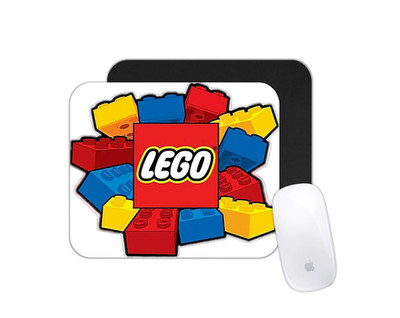 Colorful Building Brick Pattern Blocks Desk Mat Non-Slip Gaming Mouse Pad