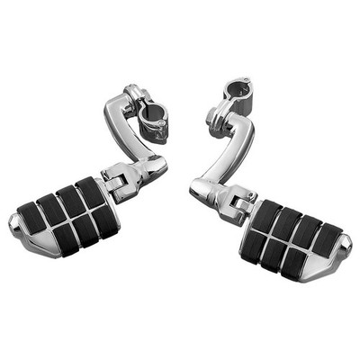 Kuryakyn Longhorn Offset Dually Highway Pegs With Quick Clamps - 1-1/4 CL77-4575