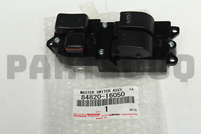 8482016050 Genuine Toyota MASTER SWITCH ASSY, POWER WINDOW