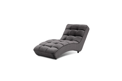 Chaiselongue Liegesessel Relaxliege Luca Gesteppt Modern viele Farben Grau 23