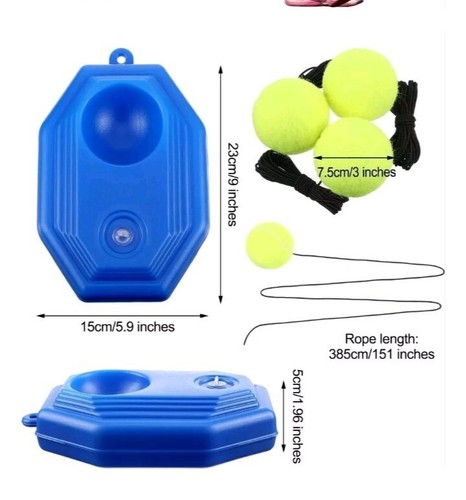 Tennis Training Set Rebounder Ball Equipment with String for Kids Youth Beginner - Picture 3 of 4