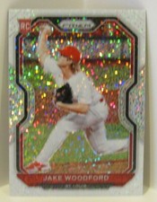 Jake Woodford 2021 Panini Prizm WHITE SPARKLE RC SSP St. Louis Cardinals Rookie