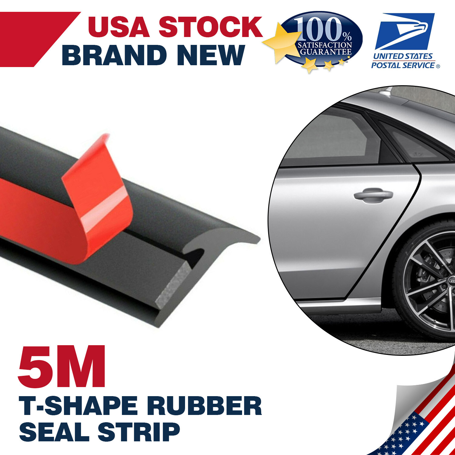 Rubber Steel Edge Trim Seal Strip for 16FT Car Door Perfect for Boat RVS Truck