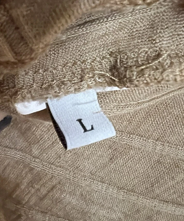 Intimissimi - Cárdigan acanalado camel mezcla de seda/capas de abuela costera - Grande Foto 4 de 4