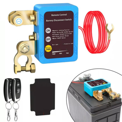 Car Battery Switch Disconnect Power Kill Master Isolator Cut Off Remote Control