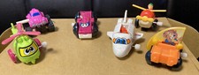 Vintage Lot 8 1990  s Transportation Themed Wind Up Toys