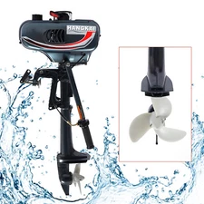 HANGKAI 2-Stroke  3.5HP  Outboard Motor Air/Water Cooling Fishing Boat Engine