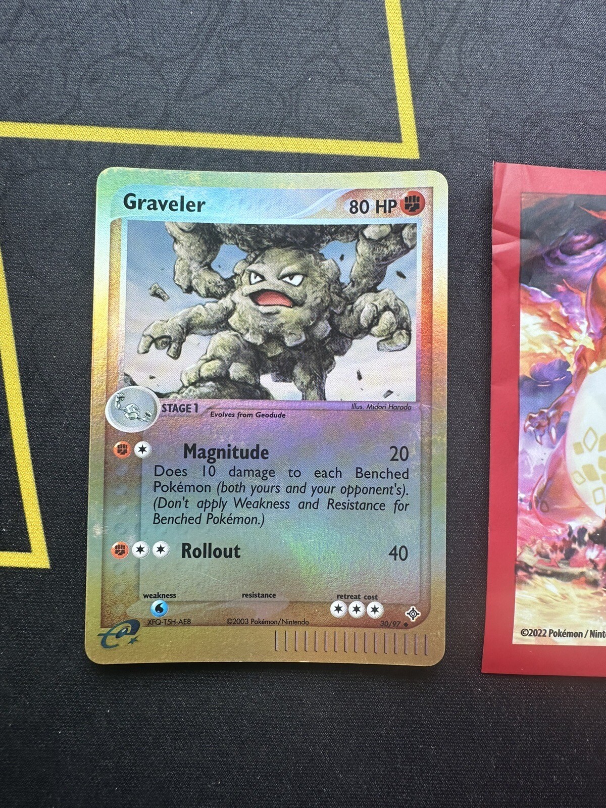 Pokemon Card Graveler 30/97 EX Dragon Reverse Holo 167💎NM 💎