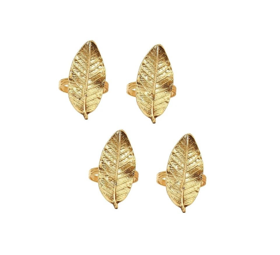 Anello tovagliolo in ottone decorazione per tavolo da pranzo matrimonio diapo... - Immagine 2 di 4