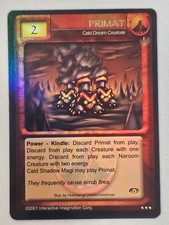 Magi Nation Duel - Primat - Rare Foil 1st Edition VTG 2001 - Cald Dream Creature