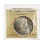 1 Dollar 1966 LgeBds ICCS MS-64