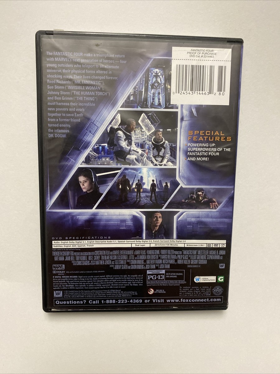 Fantastic Four (DVD, 2015) 24543144632| eBay