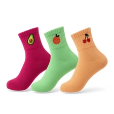 Women's Cute Ankle Socks 3 Pairs Kawaii Cotton Funny Soft Breathable Gift
