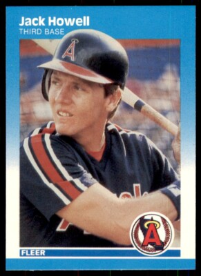 1987 Fleer Glossy Jack Howell . California Angels #83