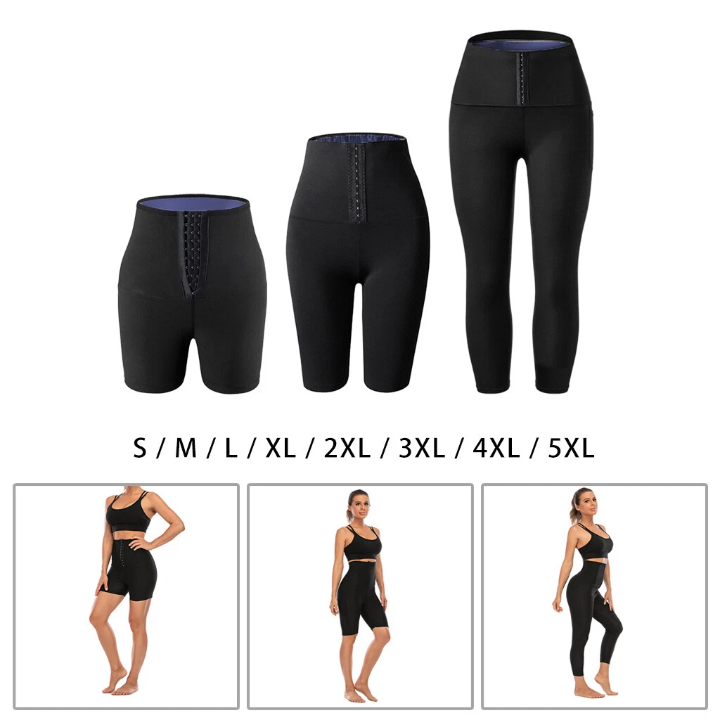 Women's Lady Shaper Sweat Sauna Shorts Leggings Waist Trainer Belt