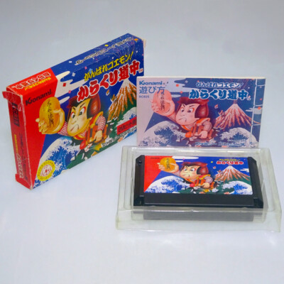 Ganbare Goemon Karakuri Douchuu 1988 – Famicom Japon (CIB, Konami, NTSC-J, Boîte, Notice) RC815