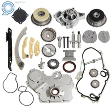 Timing Chain Kit VCT Selenoid Actuator Gear Oil Water Pump For GM 2.0L 2.4L