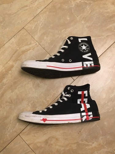 converse fear love white