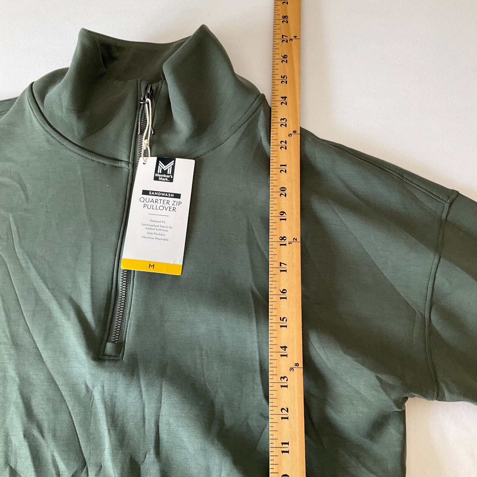 Members Mark Quarter Zip Pullover And Button Front Plaid Shacket Womens Size M