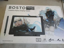  BOSTO 16HD Portable15.6" Graphics Drawing Tablet Display Monitor
