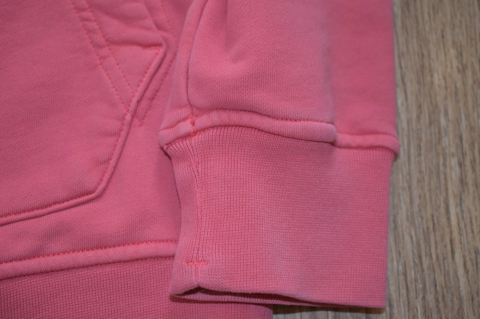 STONE ISLAND ROSA PULLOVER FELPA CON CAPPUCCIO ORIGINALE TAGLIA L PATCH UOMO