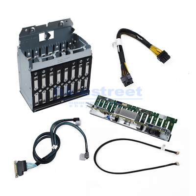 16 Bay HDD Backplane And Cage Upgrade Dell Poweredge R730 8 Bay SFF Server 4G4F6