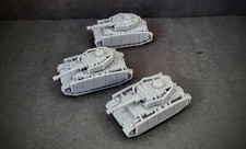 Bolt Action German Panzer IV H Tank lot X3 platoon 28mm 1/56th scale